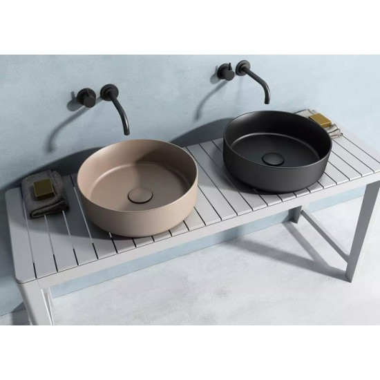 Умывальник накладной Isvea Infinity 36 коричневый матовый