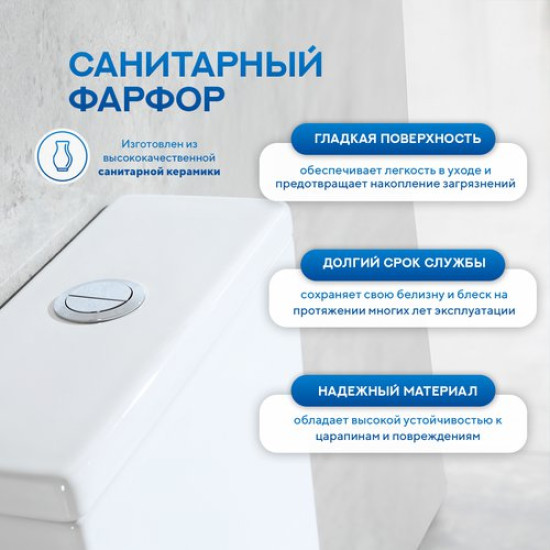Унитаз-компакт Amore di Mare Tronto Bidet N900-X 36,5x65 с функцией биде, сиденье Duroplast, микролифт, белый