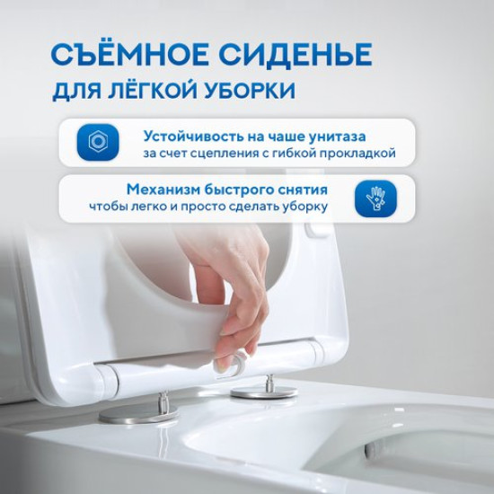 Унитаз-компакт Amore di Mare Tronto Bidet N900-X 36,5x65 с функцией биде, сиденье Duroplast, микролифт, белый