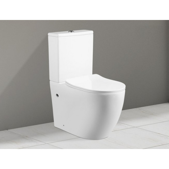 Унитаз-компакт Cerutti Spa ORLTER  CT9867 60,5x37 сиденье Duroplast, микролифт, белый