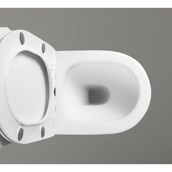 Унитаз-компакт Cerutti Spa ORLTER  CT9867 60,5x37 сиденье Duroplast, микролифт, белый