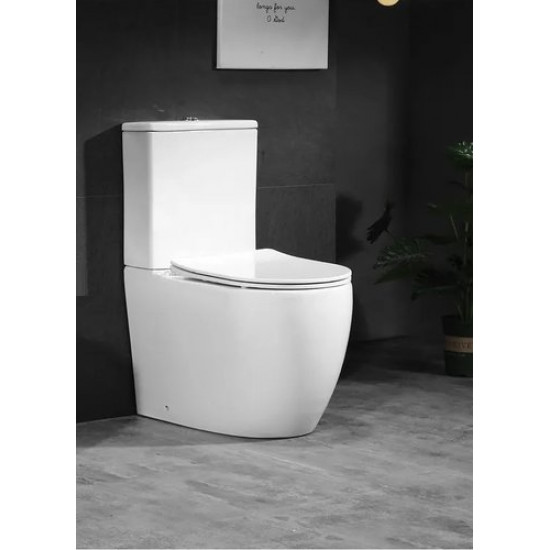 Унитаз-компакт Cerutti Spa ORLTER  CT9867 60,5x37 сиденье Duroplast, микролифт, белый