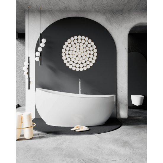 Ванна акриловая Black&White Swan SB225 170x90 белый глянец