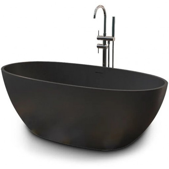Ванна акриловая Cerutti Spa d'ISEO MB CT9906 170x75 черный матовый