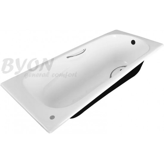 Ванна чугунная BYON B15 170x75 с ручками и ножками