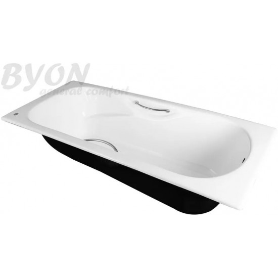 Ванна чугунная BYON B15 170x75 с ручками и ножками