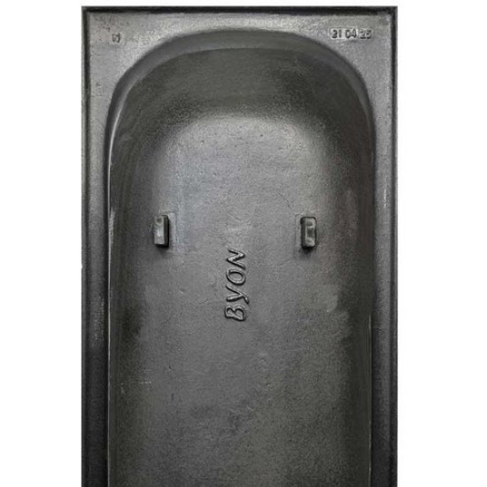 Ванна чугунная Byon Christa 180x80 с ручками и ножками белая