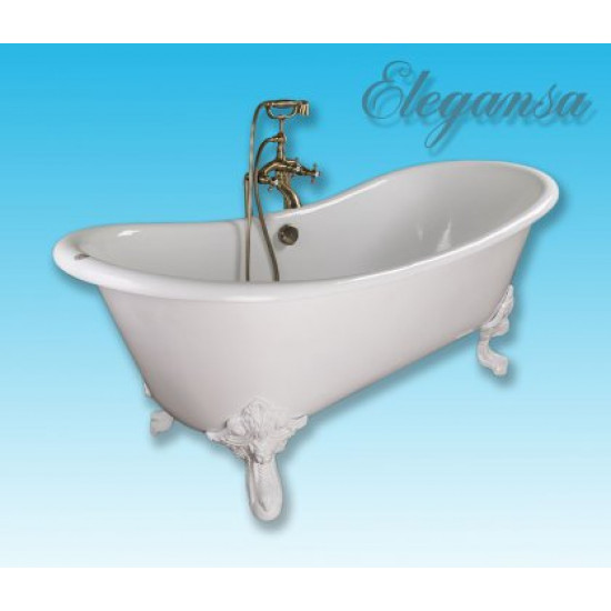 Ванна чугунная Elegansa Nadia White 180x80