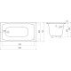 Ванна чугунная Goldman Comfort 150x70 с ножками