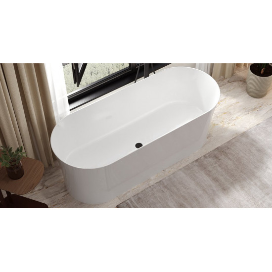 Ванна из искусственного камня Белюкс Берген Бг-1700 170x66 белый матовый, Solid Surface Ванна из искусственного камня Белюкс Берген Бг-1700 170x66 белый матовый, Solid Surface