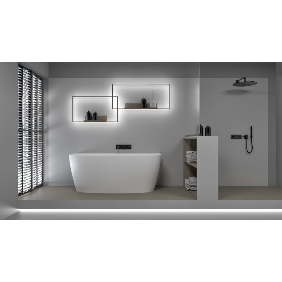 Ванна из литьевого мрамора Aquastone AQS 13 155x80 белый матовый