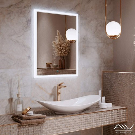 Зеркало Alavann Emma 50 с LED-подсветкой и сенсорным выключателем