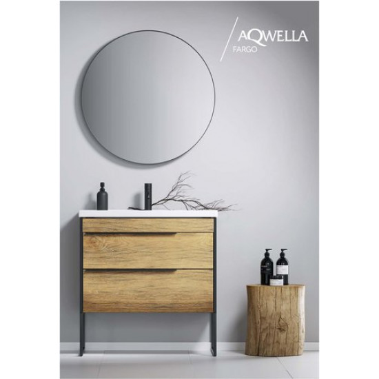 Зеркало Aqwella Fargo 60 черное