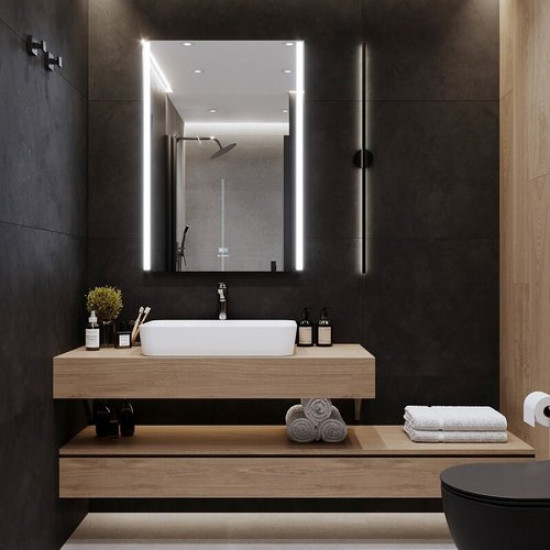 Зеркало Laparet Electra 70x100 с подсветкой и антизапотеванием