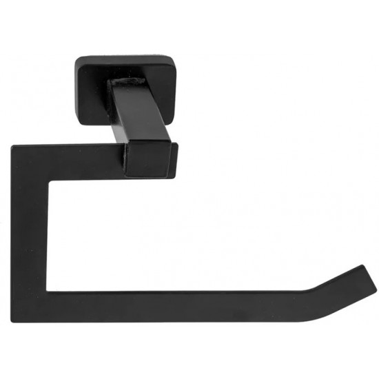 Бумагодержатель Rea ERLO 04 Black Matt 80010 черный матовый