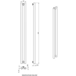 Дизайн-радиатор отопления Stinox Minori Design 10x120 белый глянец