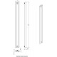 Дизайн-радиатор отопления Stinox Minori Design 10x120 белый глянец