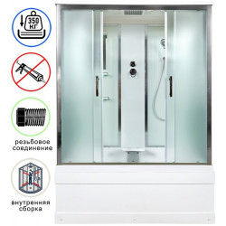 Душевая кабина Avacan EM4516 AVA N 160x85 стандарт, стекла матовые, профиль хром