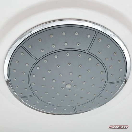 Душевая кабина Deto D102S L с электрикой, стекла матовые, профиль хром, левая