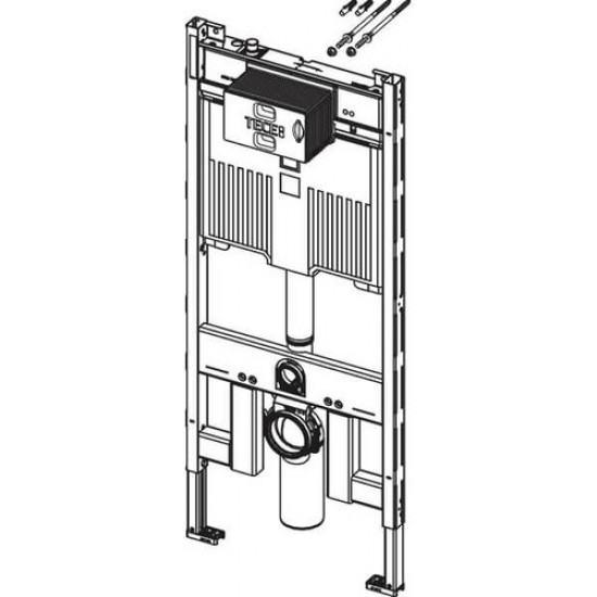 Инсталляция TECEprofil со сливным бачком Octa II