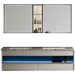 Комплект мебели Black&White Gravity V-2432 с подсветкой