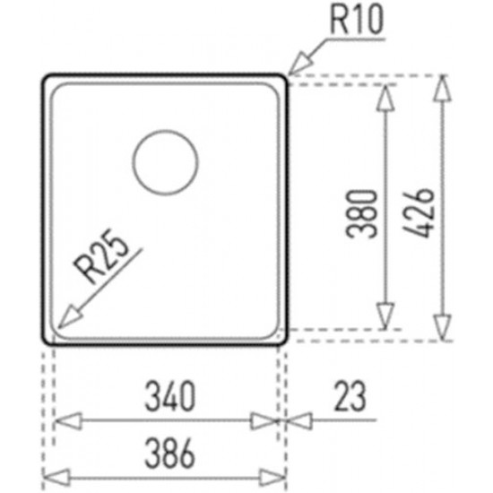 Кухонная мойка Teka BEF 34.38 F POLISHED 38,6x42,6 хром Кухонная мойка Teka BEF 34.38 F POLISHED 38,6x42,6 хром