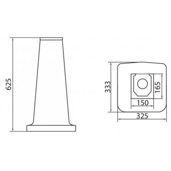 Пьедестал для умывальника Belbagno Boheme BB115P