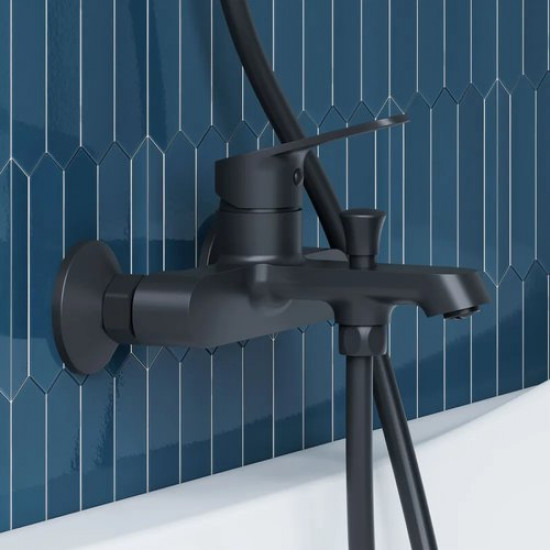 Смеситель для ванны Damixa Alder 641000300 черный