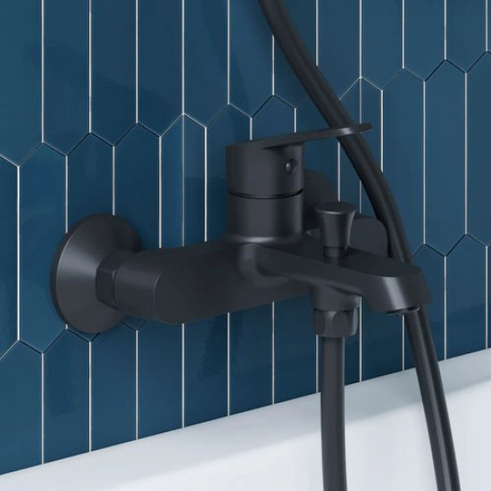 Смеситель для ванны Damixa Alder 641000300 черный