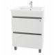 Тумба под умывальник АВН 60 Bergamo 47.07 с ящиками белая