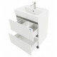 Тумба под умывальник АВН 60 Bergamo 47.07 с ящиками белая