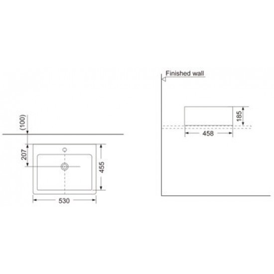 Умывальник Porta A007 52,5x45