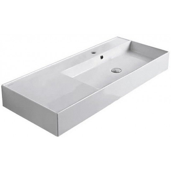 Умывальник накладной Scarabeo Teorema 2.0 101x46 белый