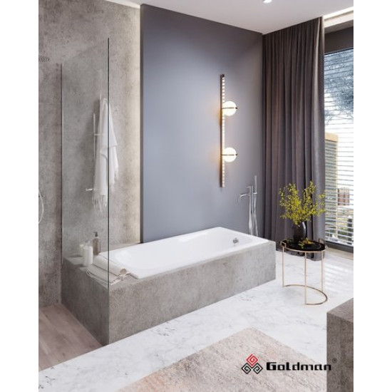 Ванна чугунная Goldman Classic 130x70 с ножками