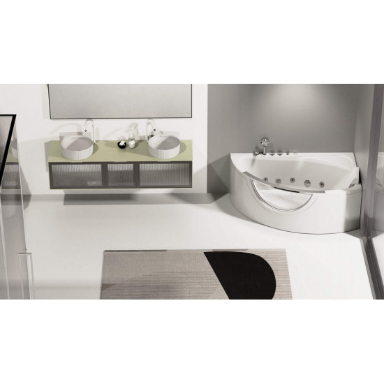 Ванна гидромассажная Orans BT-62110R 160x100 правая белая