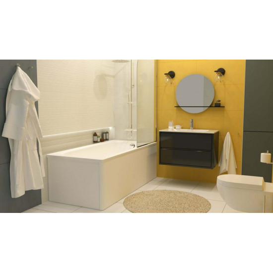 Ванна стальная ВИЗ Donna Vanna 140x70 с опорной подставкой (белая орхидея)