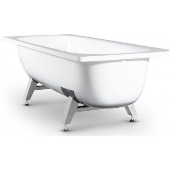 Ванна стальная ВИЗ Donna Vanna 170x70 с опорной подставкой (белая орхидея)
