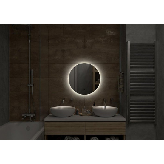 Зеркало Континент Ajour LED D800 ореольная холодная подсветка и Б/К сенсор