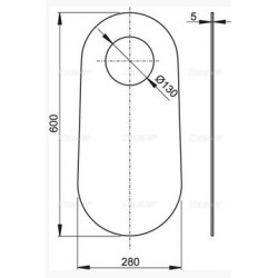Звукоизоляционная плита для унитаза и для биде ALCAPLAST M920-BL-01