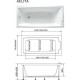 Акриловая ванна 1 Marka Aelita 170x90 белая