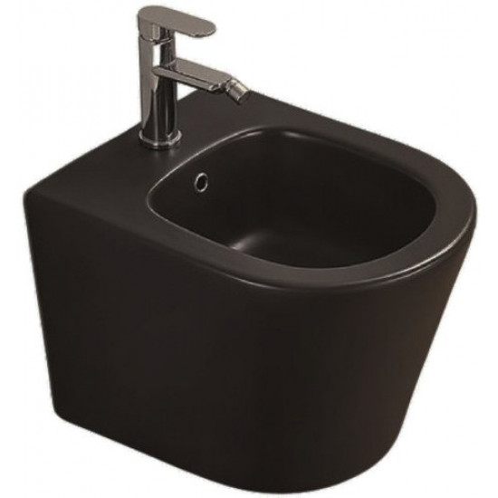 Биде подвесное Ceramalux 5330MB 36,5x49,5 черный матовый