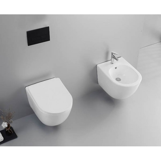 Биде подвесное Roxen Antares 400185-00 36,3x52 белое