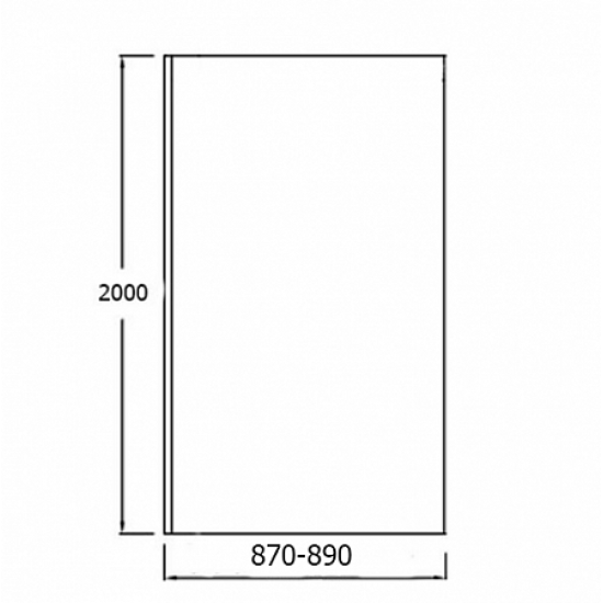 Боковая стенка Jacob Delafon CONTRA E22W90-GA 90
