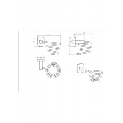 Держатель для фена CeramaLux Cube 12616 хром