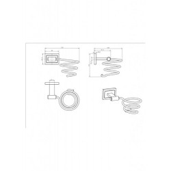 Держатель для фена CeramaLux Gamma 12316 хром