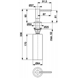 Дозатор жидкого мыла Armatura 990-100-31 золото Дозатор жидкого мыла Armatura 990-100-31 золото
