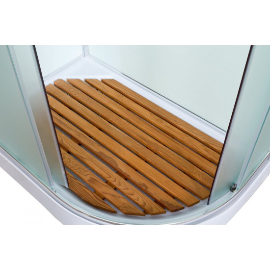 Душевая кабина Deto D102 R 120x80 стекла матовые, профиль хром, правая