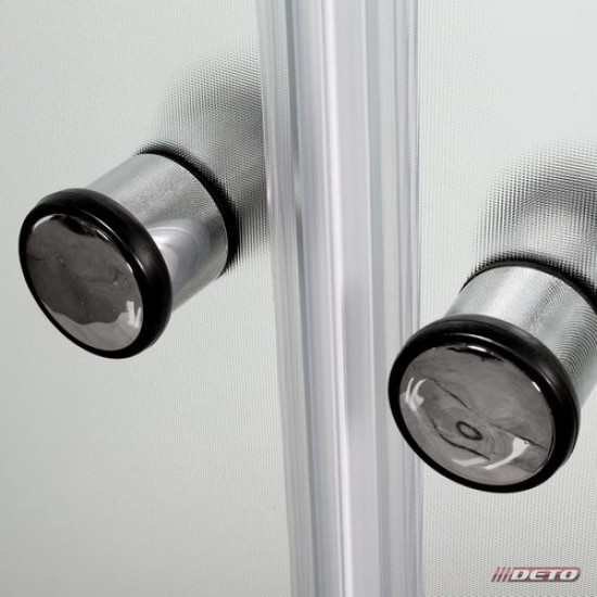 Душевая кабина Deto D102 R 120x80 стекла матовые, профиль хром, правая