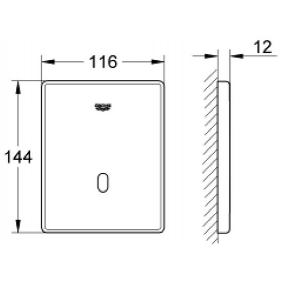 Инфракрасная-электроника для писсуара Grohe Tectron 37324001 Инфракрасная-электроника для писсуара Grohe Tectron 37324001