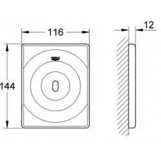 Инфракрасная-электроника для писсуара Grohe Tectron 37337001 Инфракрасная-электроника для писсуара Grohe Tectron 37337001